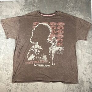 Post Malone F-1 Trillion Tour 2025 Shirt Posty Co Brown Graphic Tee XL